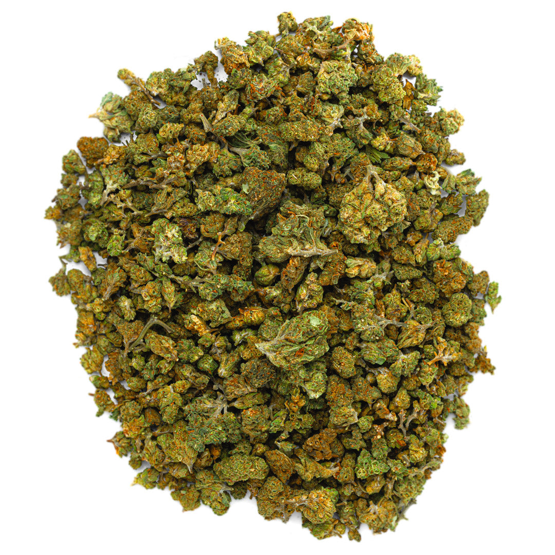 Official ShopZaza product image for White Widow Micros showing small cannabis buds on a white studio background